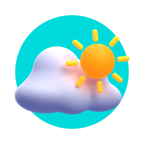 Image of sun and clouds