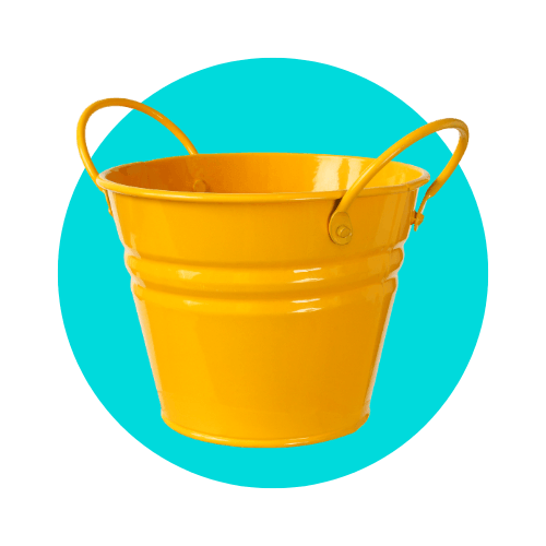 Image of a yellow bucket